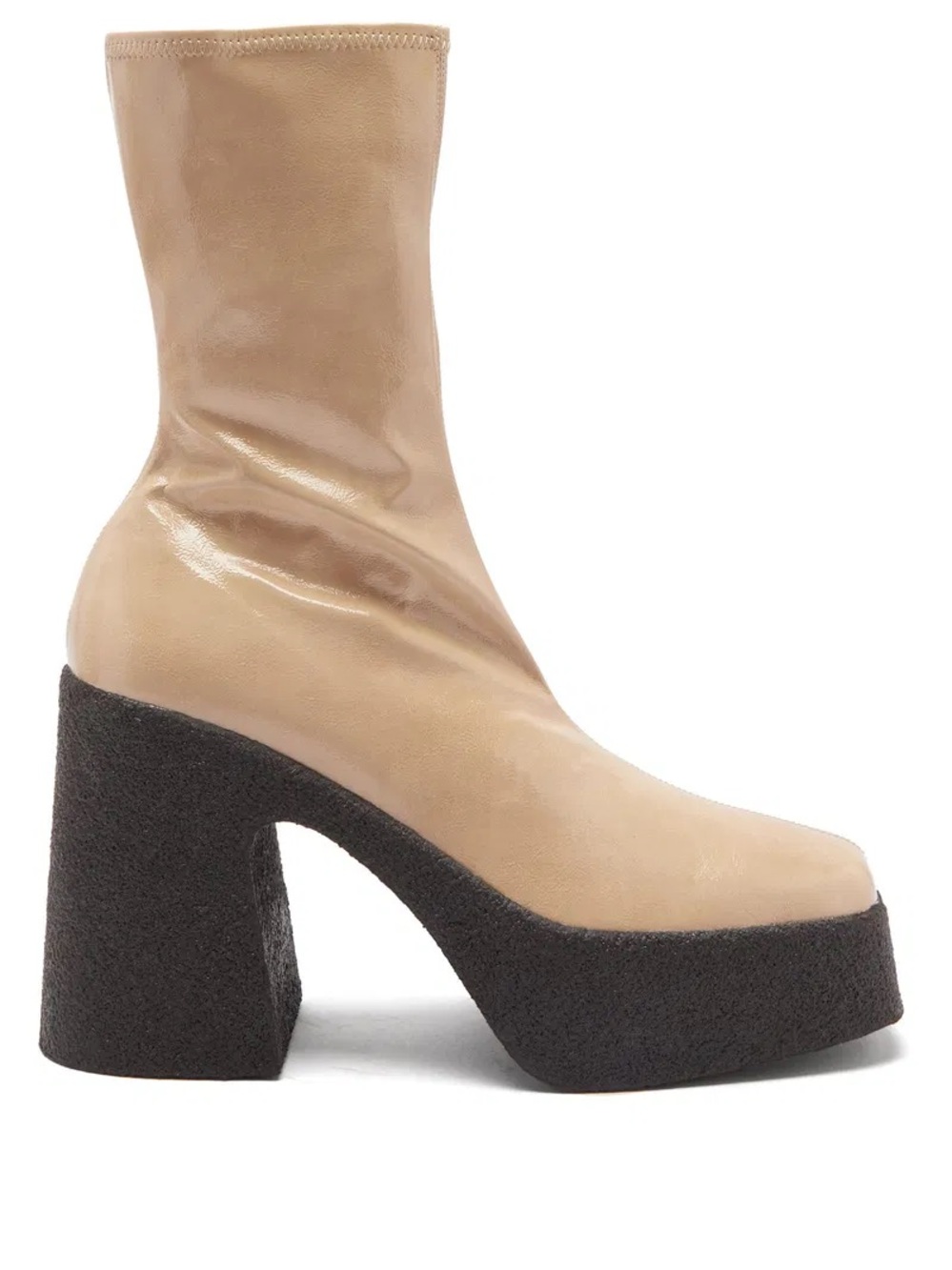 Size 38 Stella McCartney Platform ankle boots beige